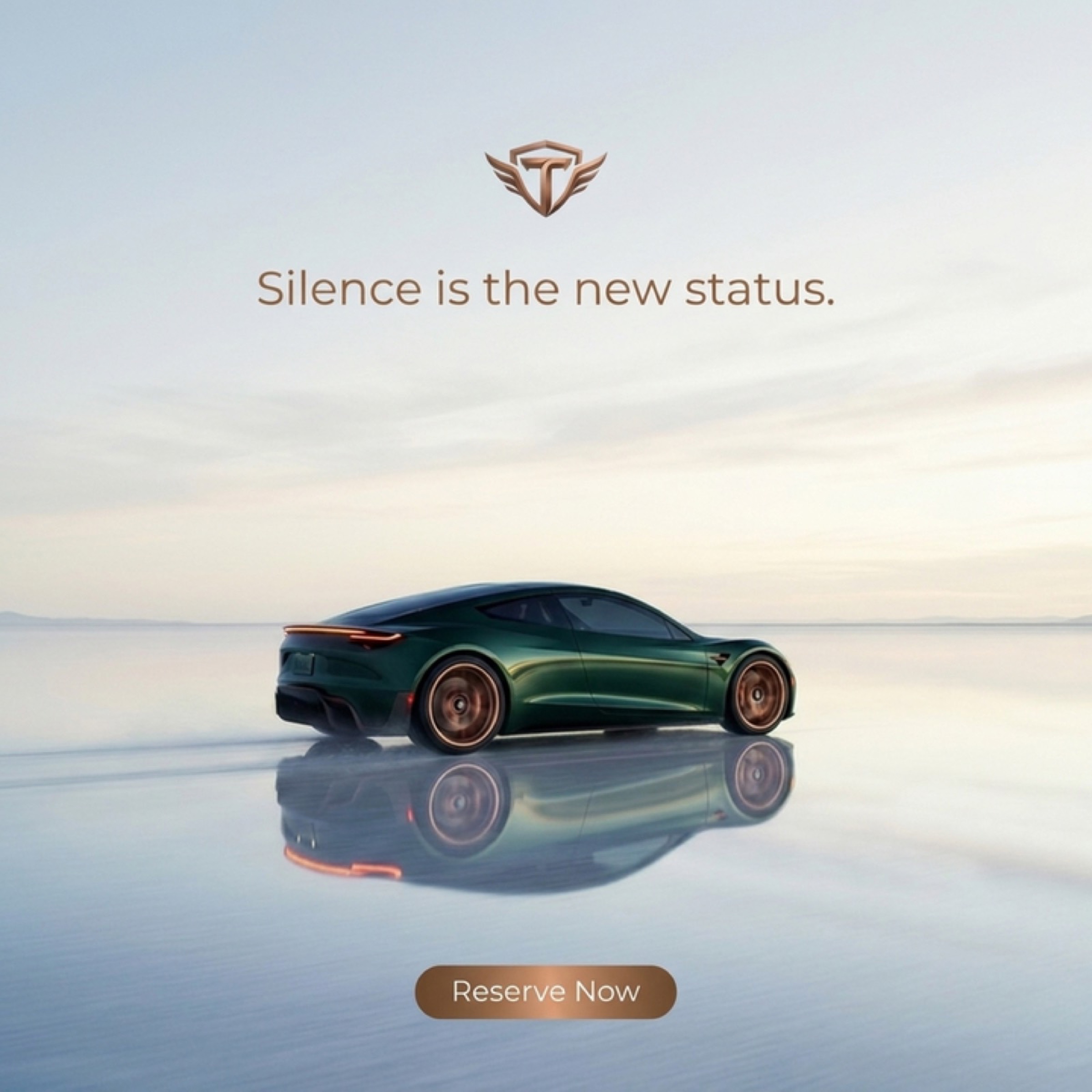 Teslo EV ad — Reserve Now