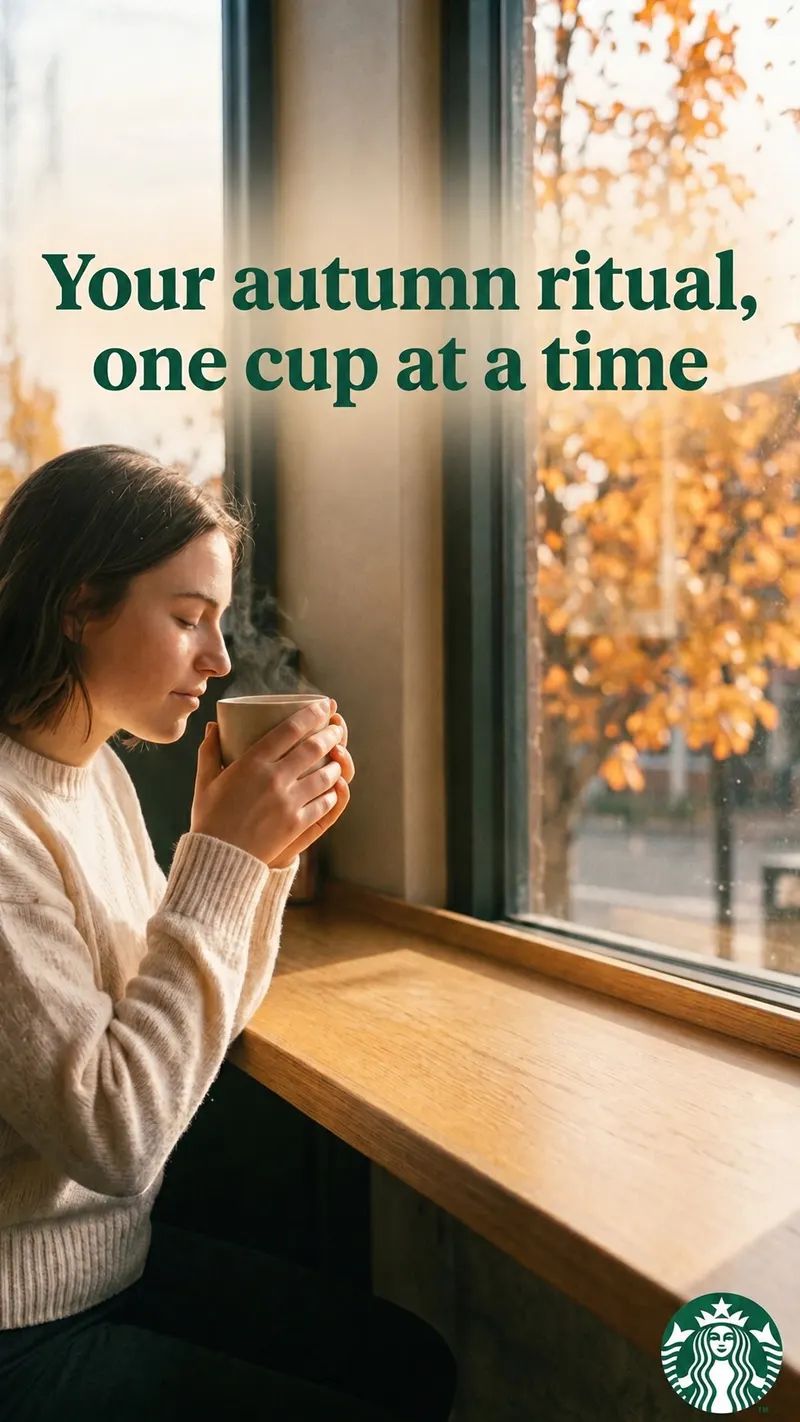 Concept Instagram story post for Starbucks, made with Sphere