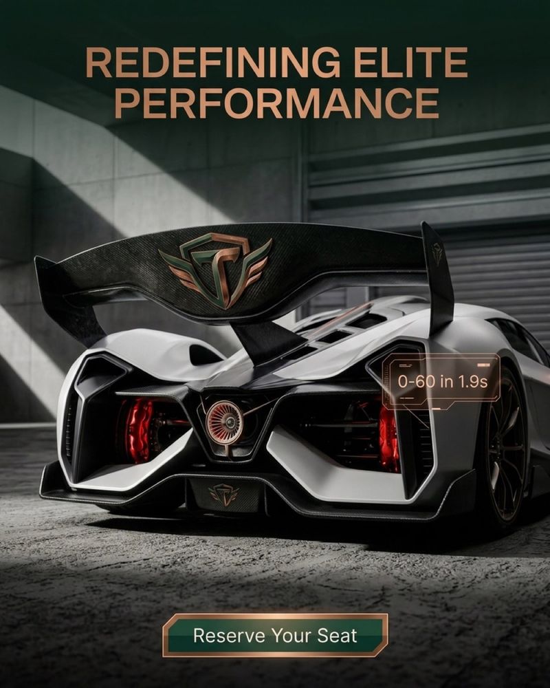 Teslo EV ad — Reserve Your Seat